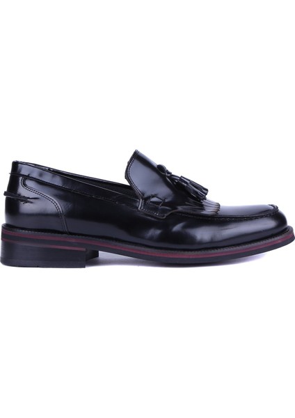 - Siyah Açma Hakiki Deri Erkek Günlük Ayakkabı 6080 - 6944