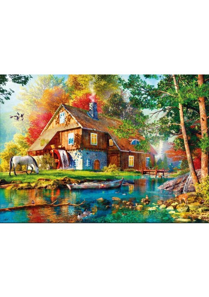 Autumn Watermill 1000 Parça Puzzle fiyatları