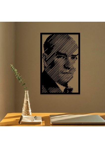 Atatürk Portresi Metal Duvar Tablosu, Ev & Ofis Dekoru indirimleri