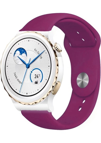 Huawei Watch Gt3 Pro 43MM Seramik ile Uyumlu Kordon Yumuşak Dokulu Silikon Kayış