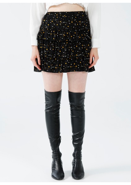 Lastikli Bel Siyah Kadın Etek K-GAMBIA22 fiyatları