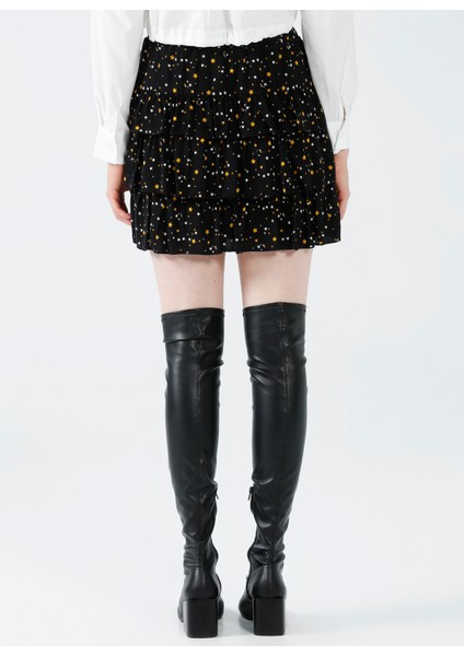 Lastikli Bel Siyah Kadın Etek K-GAMBIA22 fırsatları