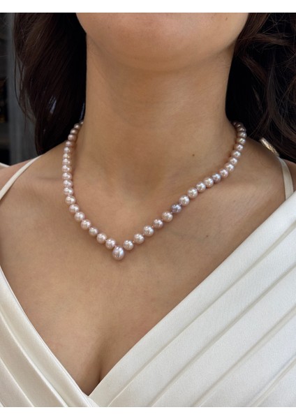 Pembe Damla İnci Kolye