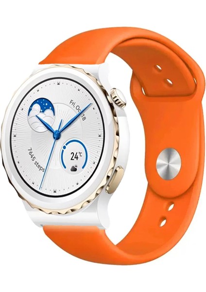 Huawei Watch Gt3 Pro 43MM Seramik ile Uyumlu Kordon Yumuşak Dokulu Silikon Kayış