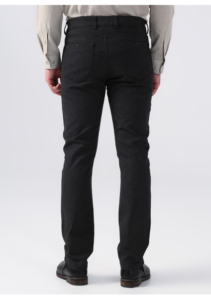 Düşük Bel Dar Paça Siyah Erkek Chino Pantolon cm P 607 fırsatları