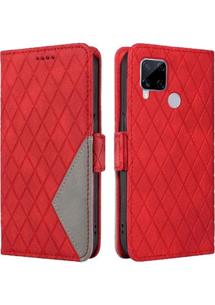 Kart Yuvası ve El Kayışı Iki Renk Ekleme ile Realme C15 Için Flip Case (Yurt Dışından) fırsatları