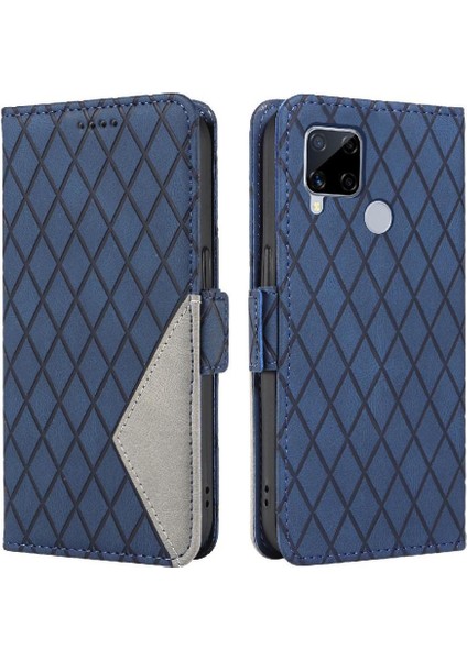 Kart Yuvası ve El Kayışı Iki Renk Ekleme ile Realme C15 Için Flip Case (Yurt Dışından) fırsatları
