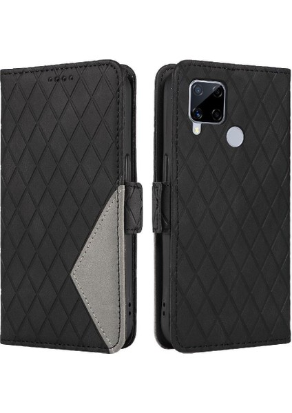 Kart Yuvası ve El Kayışı Iki Renk Ekleme ile Realme C15 Için Flip Case (Yurt Dışından) fırsatları