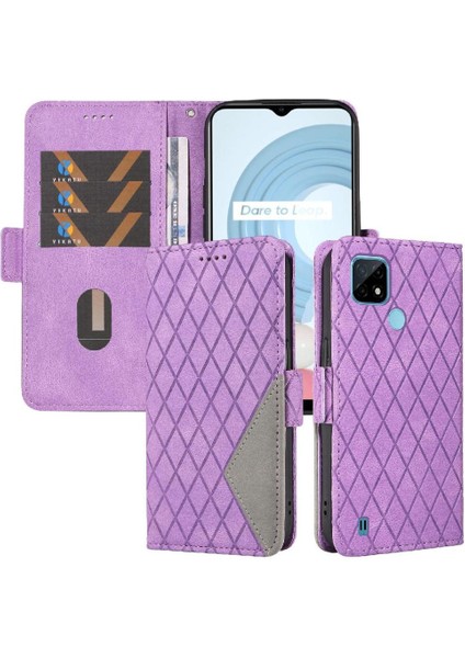 Realme C20 Şık Koruyucu Telefon Kılıfı Için Flip Case Iki Renk Ekleme (Yurt Dışından) indirimleri
