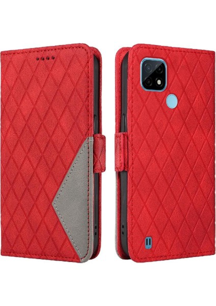 Realme C20 Şık Koruyucu Telefon Kılıfı Için Flip Case Iki Renk Ekleme (Yurt Dışından)
