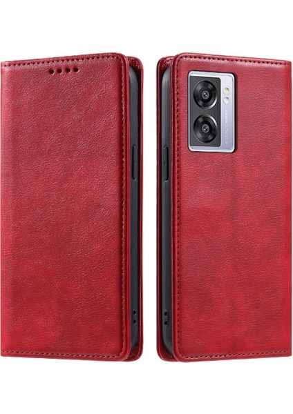 Realme V23 5g Ince Cüzdan Manyetik Pu Deri Koruyucu Için Flip Case (Yurt Dışından)