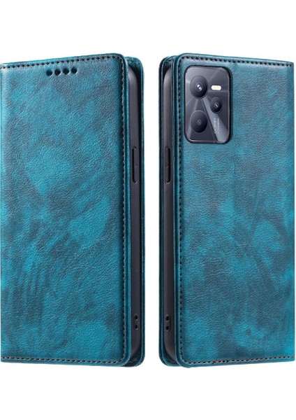 Realme C35 Ince Cüzdan Pu Deri Kart Yuvaları Tutucu Manyetik Için Flip Case (Yurt Dışından) fırsatları