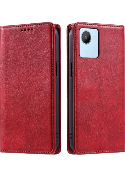 Realme C30 Kart Yuvaları Tutucu Koruyucu Pu Deri Manyetik Için Flip Case (Yurt Dışından) fırsatları