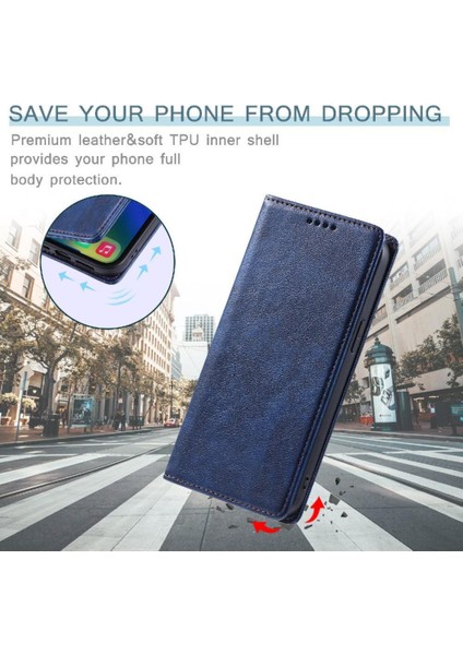 Realme C30 Kart Yuvaları Tutucu Koruyucu Pu Deri Manyetik Için Flip Case (Yurt Dışından) modelleri