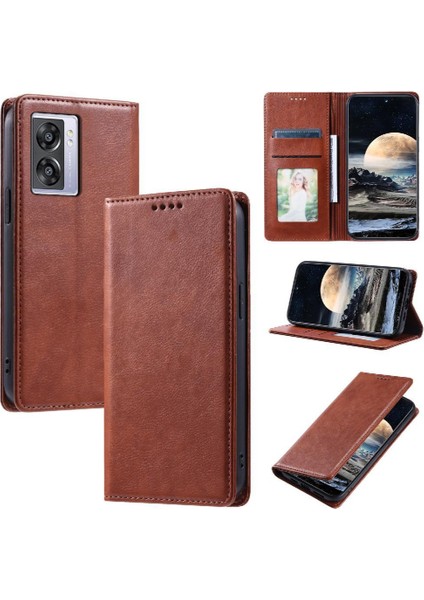 Realme V23 5g Ince Cüzdan Manyetik Pu Deri Koruyucu Için Flip Case (Yurt Dışından)