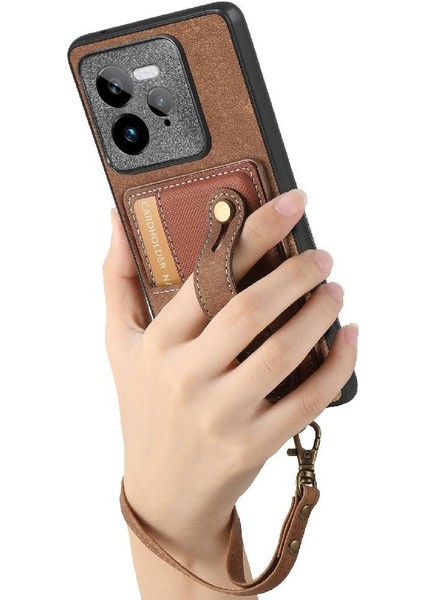 Realme Gt7 Için Kılıf Pro 5g Cüzdan Kayış Bileklik Darbeye (Yurt Dışından)