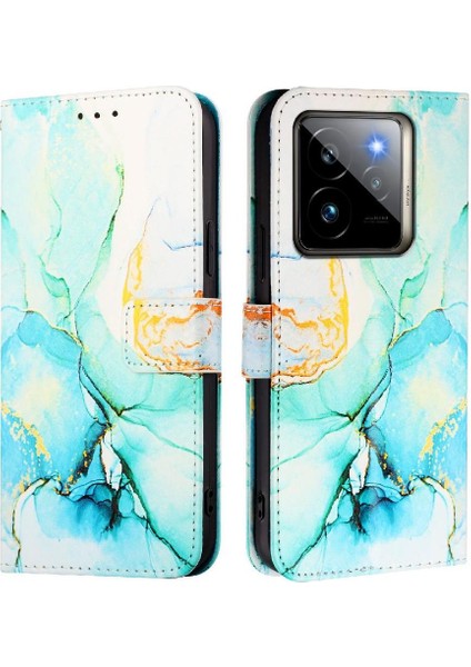 Realme Gt7 Pro 5g Cüzdan Için Kılıf Kickstand Mermer Desen Pu Deri (Yurt Dışından)