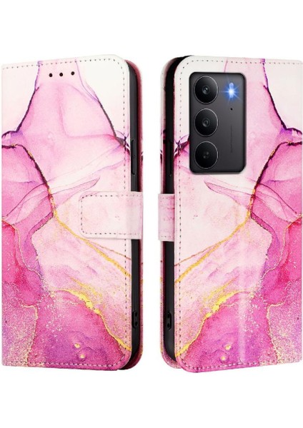Realme C75 4g Cüzdan Pu Deri Kickstand Mermer Desen Için Kılıf (Yurt Dışından) indirimleri