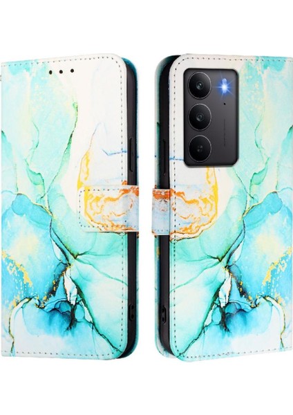 Realme C75 4g Cüzdan Pu Deri Kickstand Mermer Desen Için Kılıf (Yurt Dışından) indirimleri