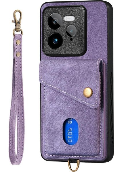 Realme Gt 7 Pro 5g Kart Yuvası Çok Fonksiyonlu Premium Deri Için Kılıf (Yurt Dışından)