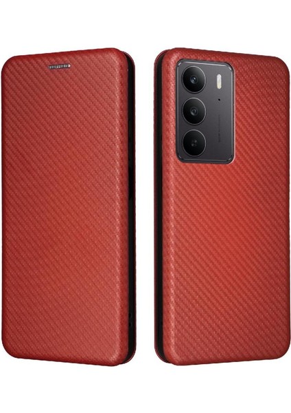 Realme C75 4g Tam Koruma Kartı Ekleme Manyetik Için Flip Case (Yurt Dışından)