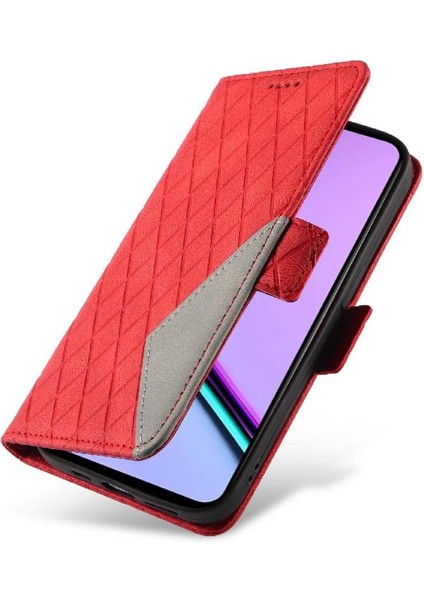 Kart Yuvası ile Realme C67 4g Iki Renk Ekleme Desenleri Için Flip Case ve (Yurt Dışından) indirimleri
