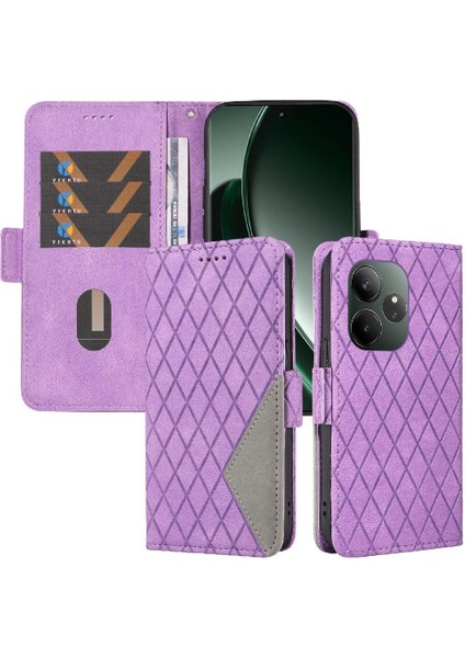 Kart Yuvası ile Realme Gt 6 Şık Koruyucu Telefon Kılıfı Için Flip Case ve (Yurt Dışından)
