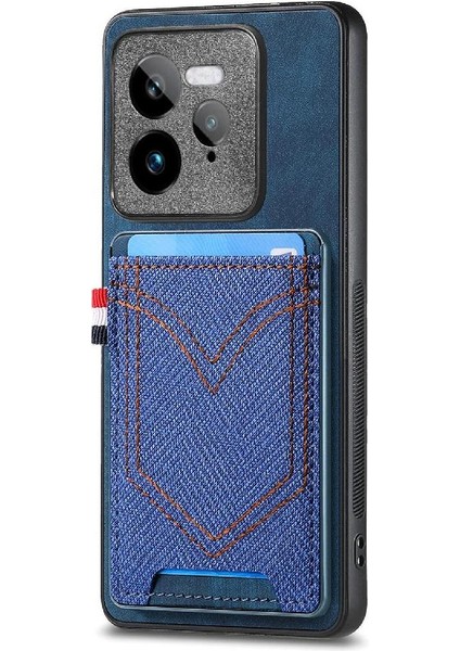 Realme Gt 7 Pro Crad Yuvası Manyetik Araç Montaj Kot Cep Tasarımı Için Kılıf (Yurt Dışından)