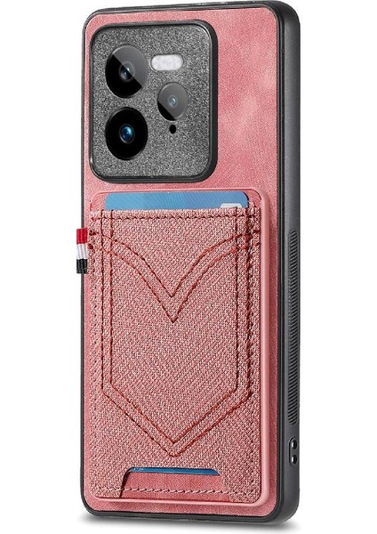 Realme Gt 7 Pro Crad Yuvası Manyetik Araç Montaj Kot Cep Tasarımı Için Kılıf (Yurt Dışından)