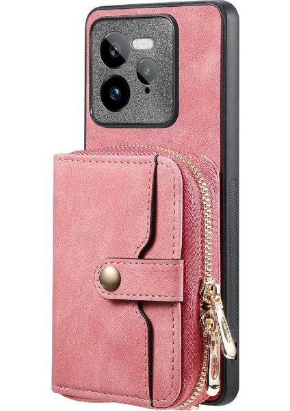 Realme Gt 7 Pro Ayarlanabilir Kordon Premium Deri Standı Fermuar 7 Için Kılıf (Yurt Dışından) fırsatları