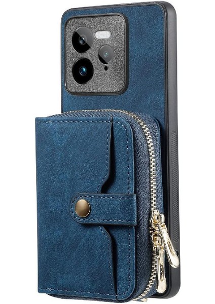 Realme Gt 7 Pro Ayarlanabilir Kordon Premium Deri Standı Fermuar 7 Için Kılıf (Yurt Dışından)