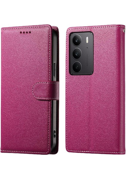 Realme C75 Darbeye Dayanıklı Günlük Kullanım Için Manyetik Kapatma Kartı Yuvaları (Yurt Dışından)