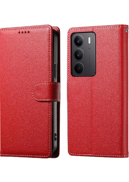 Realme C75 Darbeye Dayanıklı Günlük Kullanım Için Manyetik Kapatma Kartı Yuvaları (Yurt Dışından)