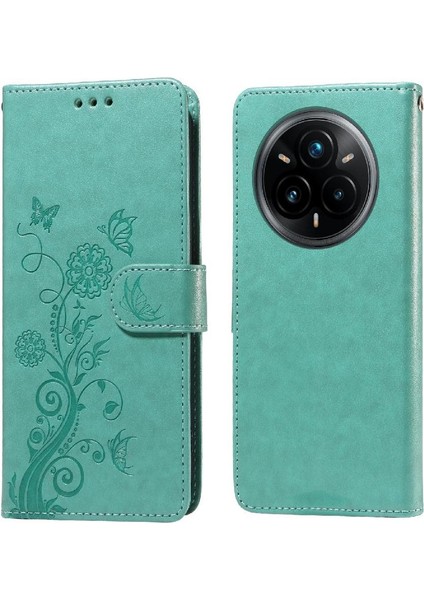 Realme 14 Pro Plus Deri Kart Yuvaları Flip Çiçek Için Flip Case (Yurt Dışından)
