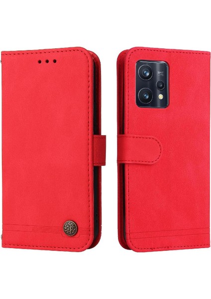 Realme 9 Pro Plus Darbeye Dayanıklı Uzun Kayış Kart Yuvası Sahipleri Için Flip Case (Yurt Dışından)