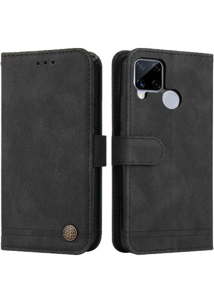 Realme C25/C25S Darbeye Dayanıklı Kart Yuvası Tutucular Için Flip Case Kısa Kayış (Yurt Dışından) fiyatları