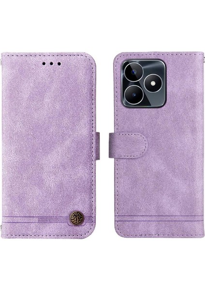 Realme C53 Kart Yuvası Sahipleri Için Flip Case Kısa Kayış Cüzdan Uzun Kayış (Yurt Dışından) fiyatları