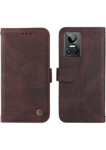 Realme Gt Neo 3 Kart Yuvası Sahipleri Için Flip Case Darbeye Kısa Kayış (Yurt Dışından)