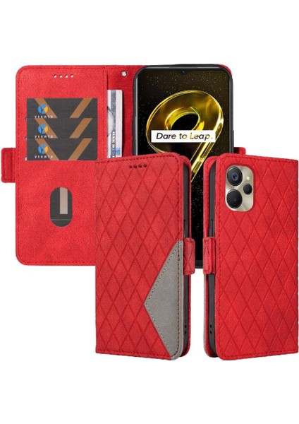 Realme 9i 5g Iki Renk Ekleme Desenleri Için Flip Case Şık Koruyucu (Yurt Dışından)