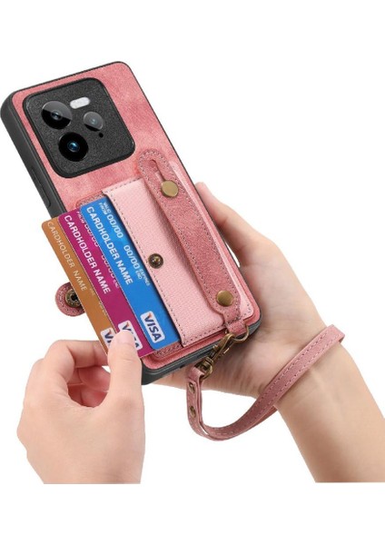 Realme Gt7 Için Kılıf Pro 5g Cüzdan Kayış Bileklik Darbeye (Yurt Dışından)