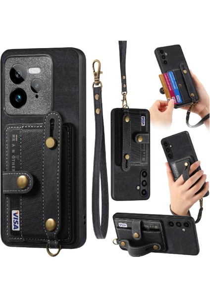 Realme Gt7 Için Kılıf Pro 5g Cüzdan Kayış Bileklik Darbeye (Yurt Dışından)