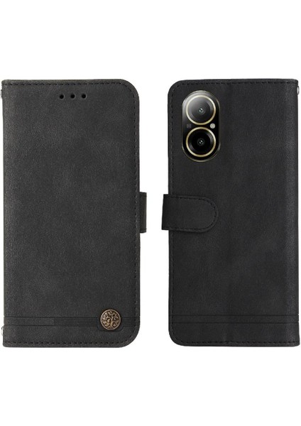 Realme C67 4g Kart Yuvası Sahipleri Için Flip Case Uzun Kayış Cüzdan Kısa (Yurt Dışından) modelleri