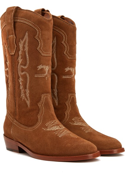 Tex Camel Kadın Süet Western Çizme fiyatları