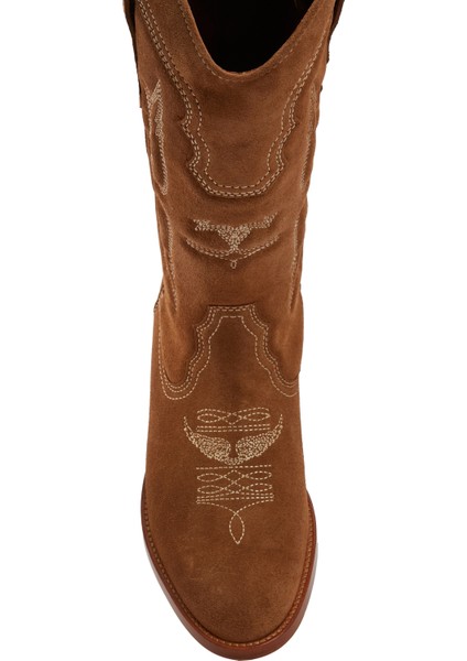 Tex Camel Kadın Süet Western Çizme fırsatları