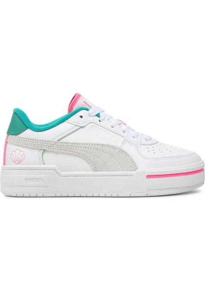 Kadın Puma White-Sparkling Green-Fast Pink Puma Ca Pro Retro Resort Wns Beyaz Kadın Günlük Spor Ayakkabı