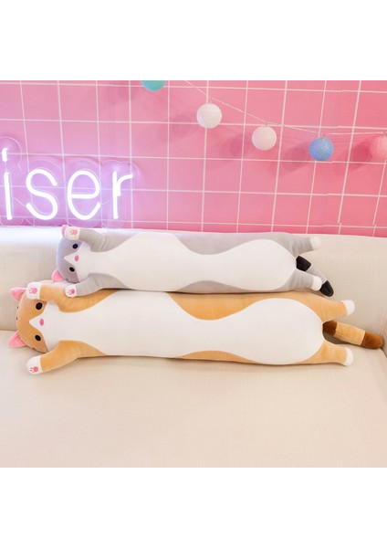 90CM Uzunluğunda Kedi Klip Bacaklar Peluş Oyuncak Bebek Bebek Yastık Hediye (Yurt Dışından)