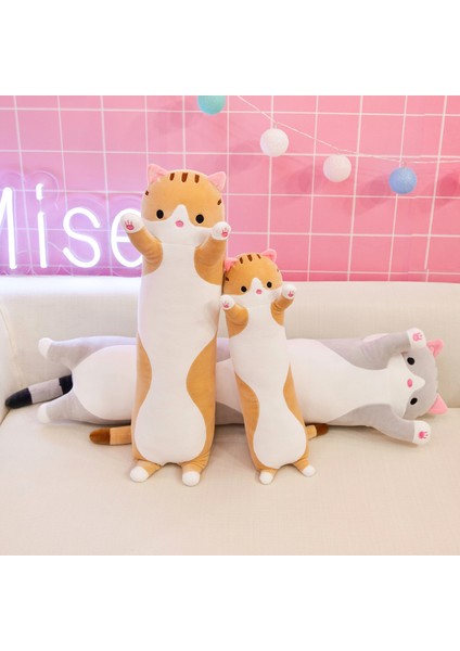 90CM Uzunluğunda Kedi Klip Bacaklar Peluş Oyuncak Bebek Bebek Yastık Hediye (Yurt Dışından)