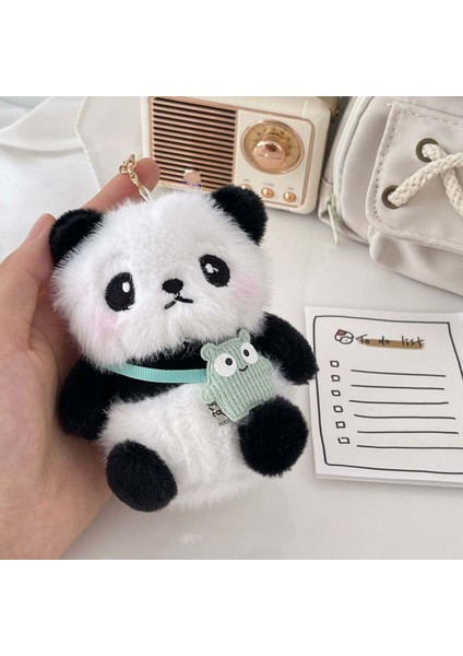 Sevimli Süper Sevimli Tombul Dev Panda Peluş Bebek Bebek Kolye Kadife Bebek Bebek Anahtarlık (Yurt Dışından)