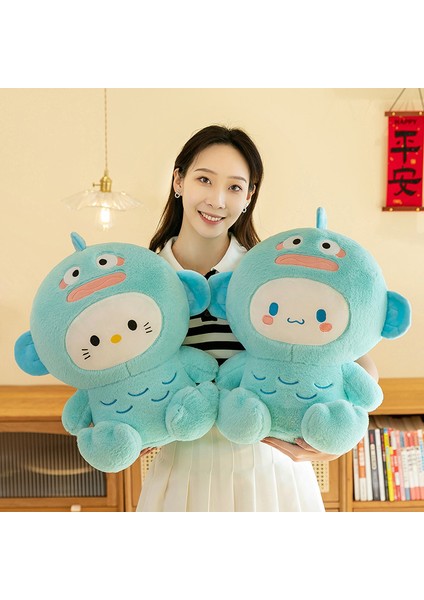 35CM Çirkin Balık Hampton Peluş Bebek Bebek Yastığı Hediye (Yurt Dışından)