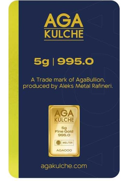 5 gr 995 24 Ayar Külçe Altın